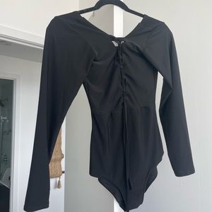 Braided front bodysuit